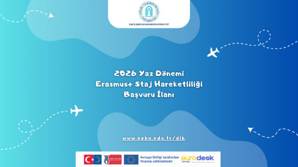 Erasmus+ Staj Hareketliliği 2026 Yaz Dönemi Başvuru İlanı