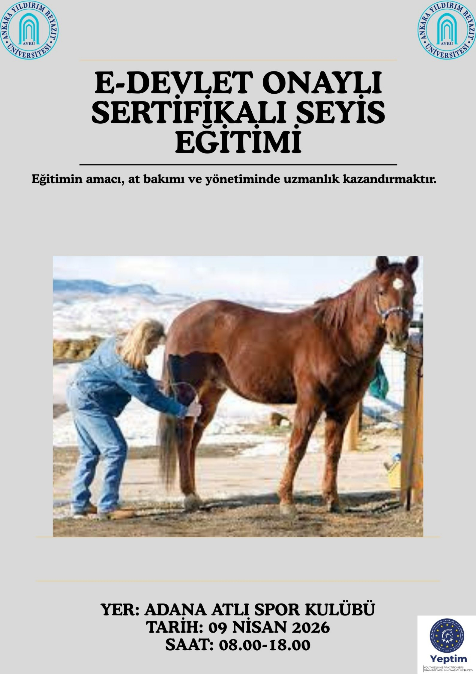 E-DEVLET ONAYLI SERTİFİKALI SEYİS EĞİTİM KURSU