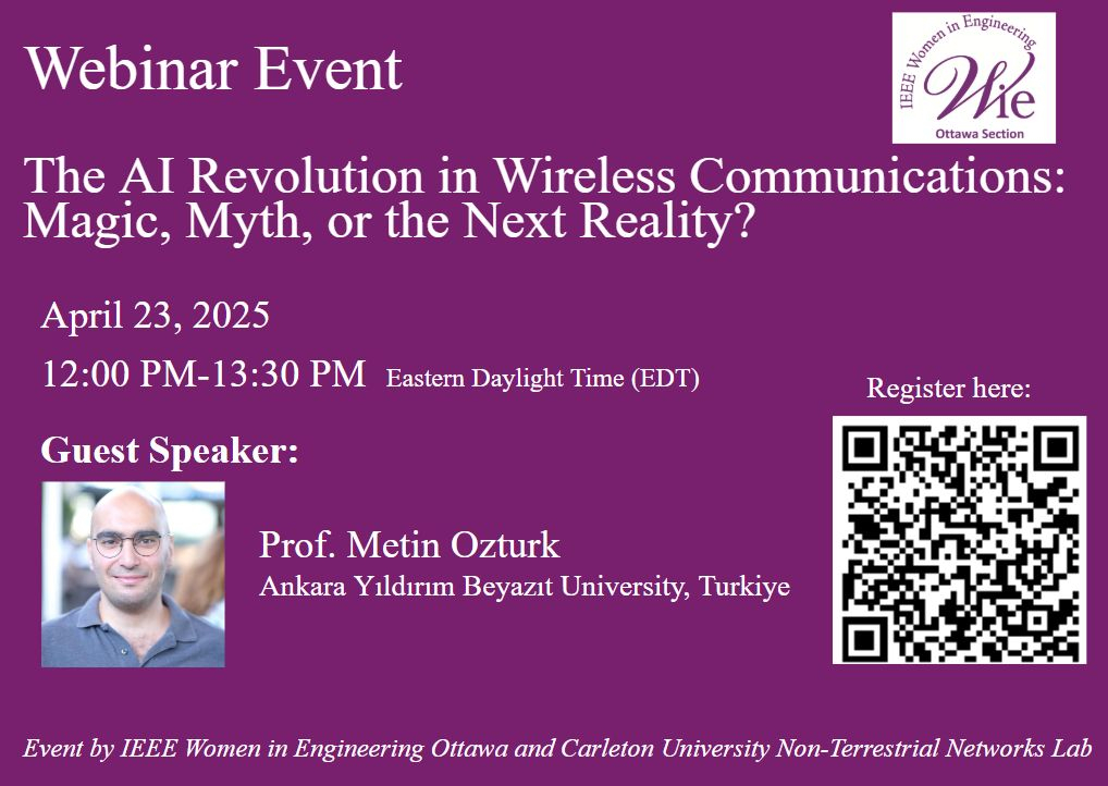 The AI Revolution in Wireless Communications: Magic, Myth, or the Next Reality Başlıklı Seminer Görseli
