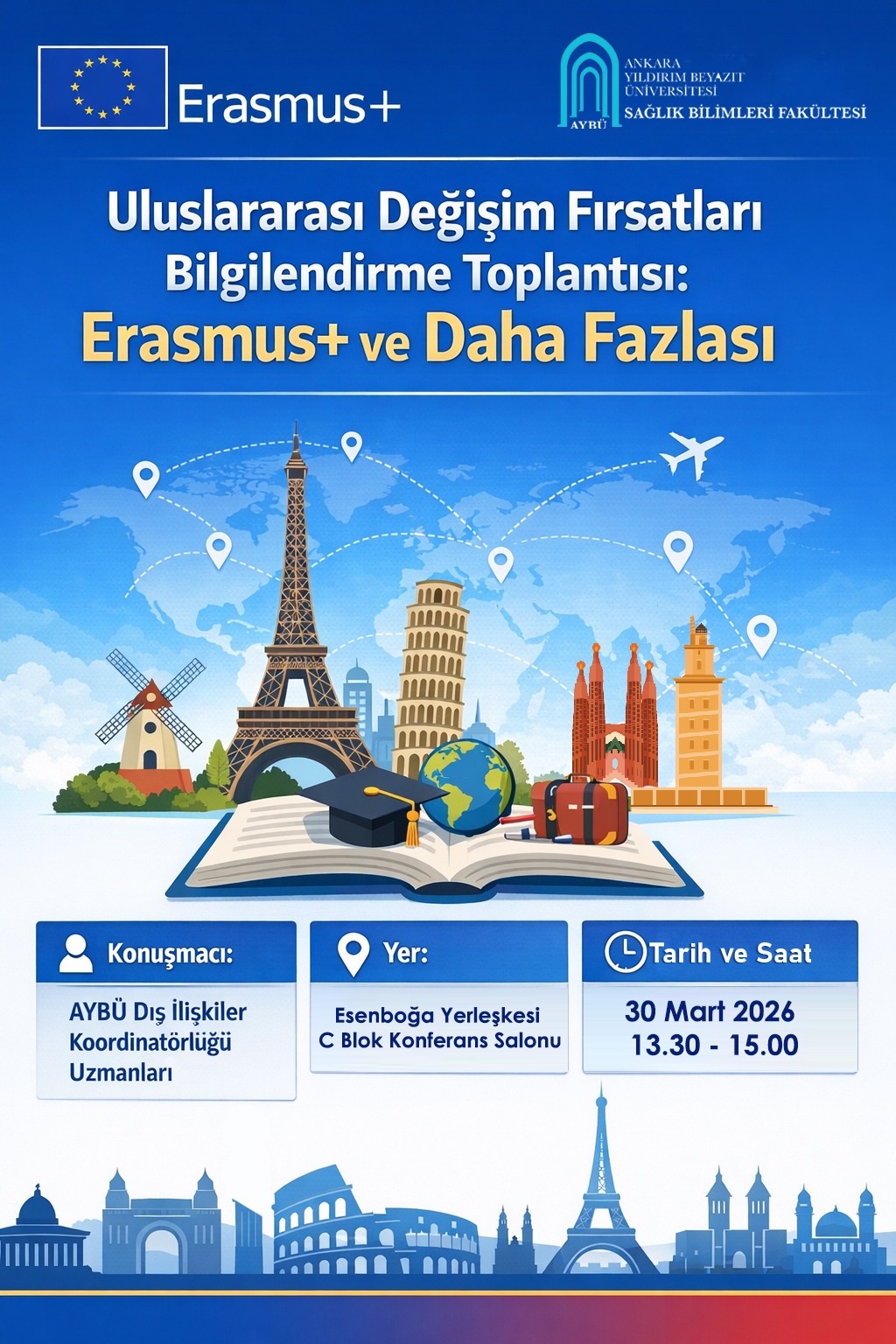 Toplantı bilgilerinin yer aldığı afiş