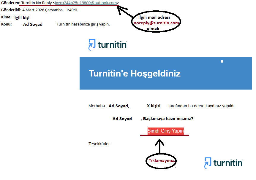 turnitin Web görüntüsü