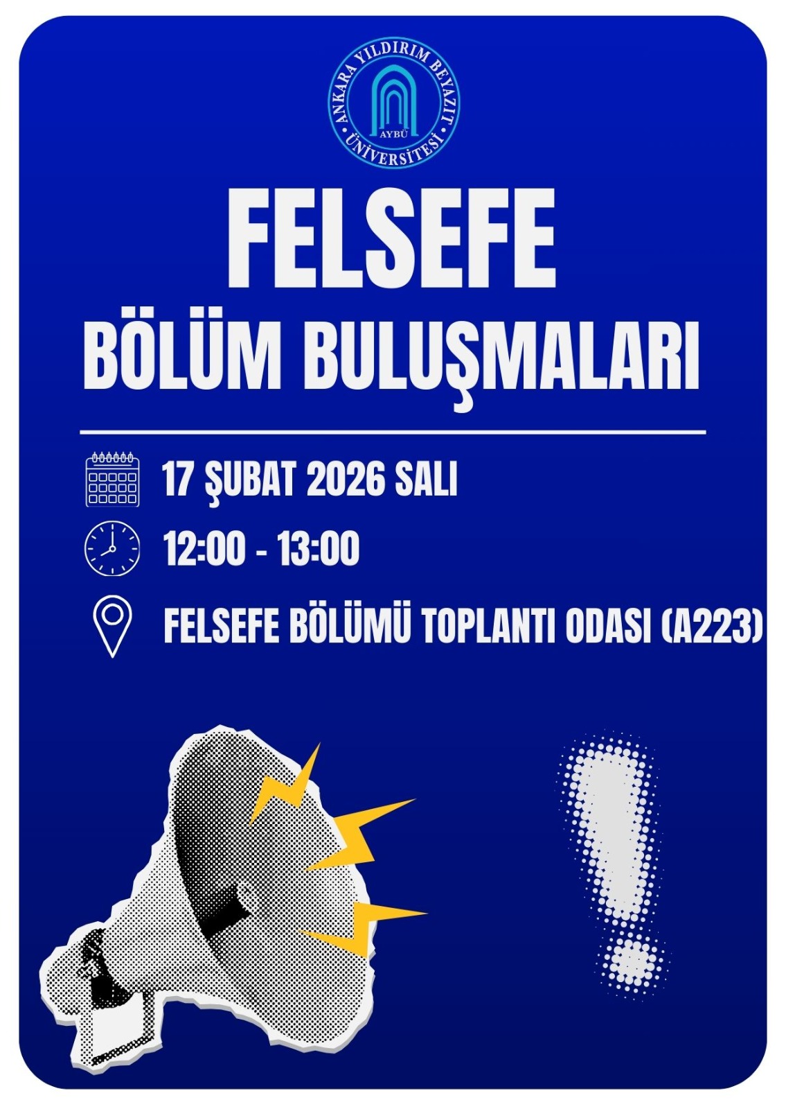 Felsefe Bölüm buluşmaları afişi