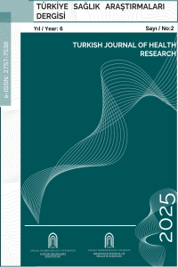Sağlık araştırmaları dergisinin sade yeşil kapağı
