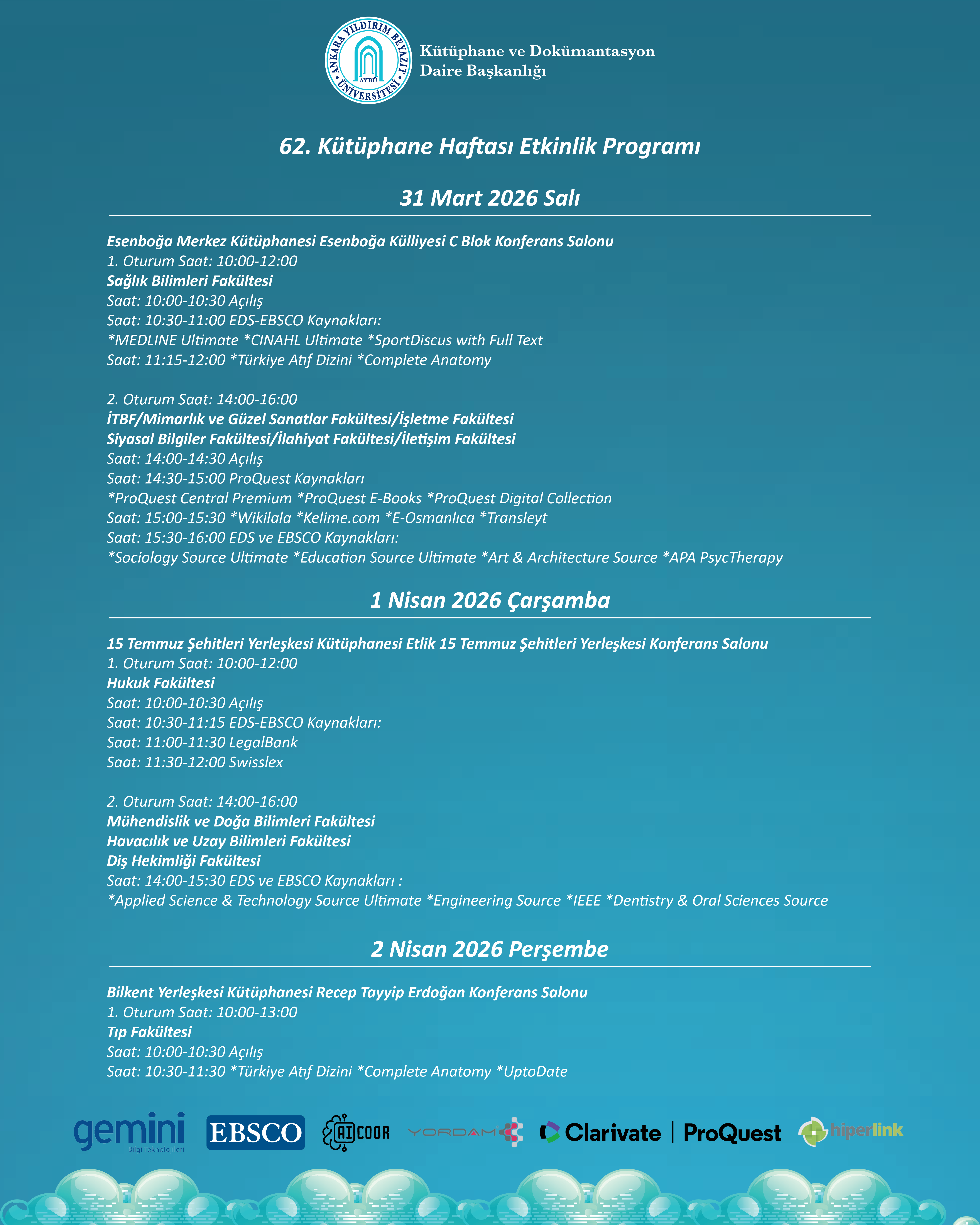 62. kütüphane haftası 